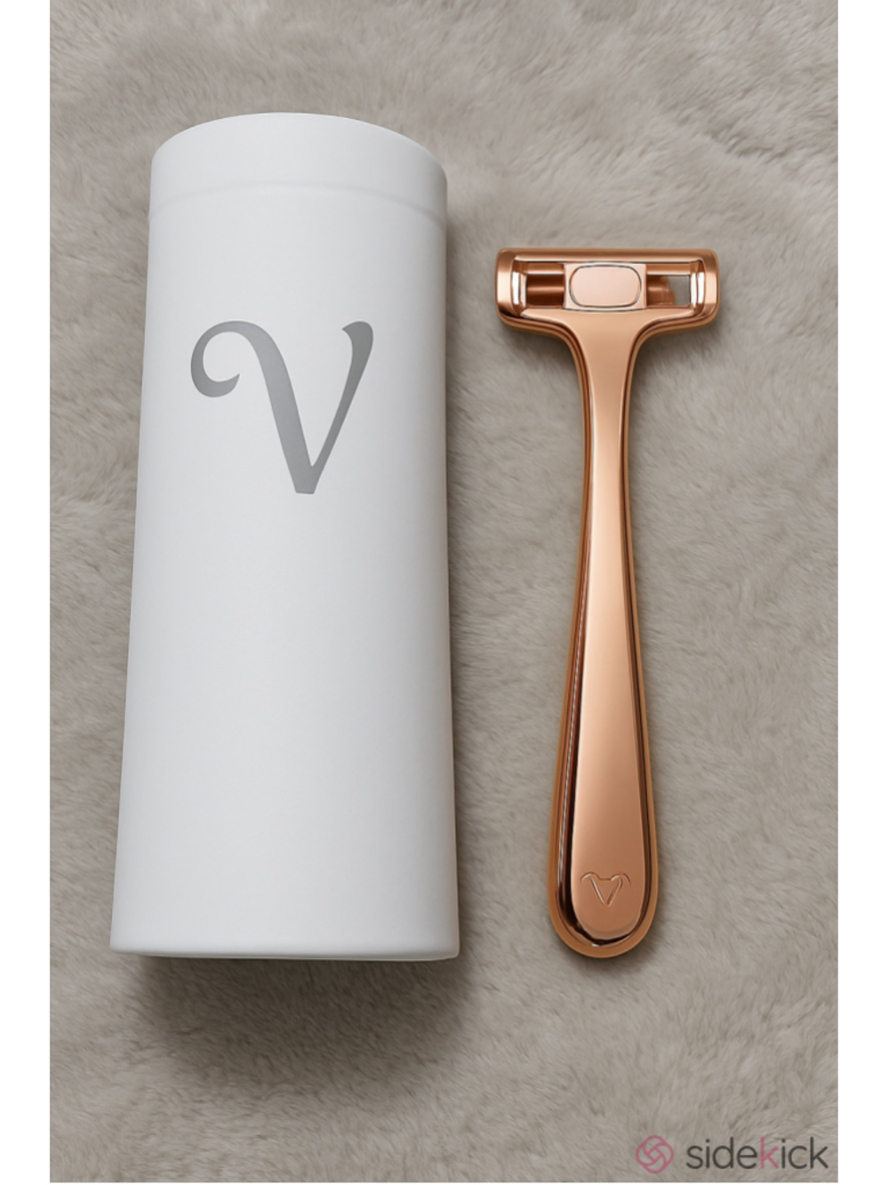 Women's Athena Club Rose Gold Razor with White Holder, One Size
